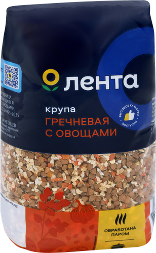Крупа гречневая ЛЕНТА с овощами 500г, детальное фото