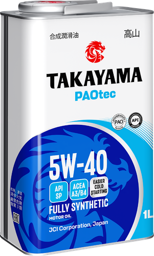 Масло моторное TAKAYAMA Paotec 5W-40 A3/B4 SP, Арт. 6056071, 1л, картинка