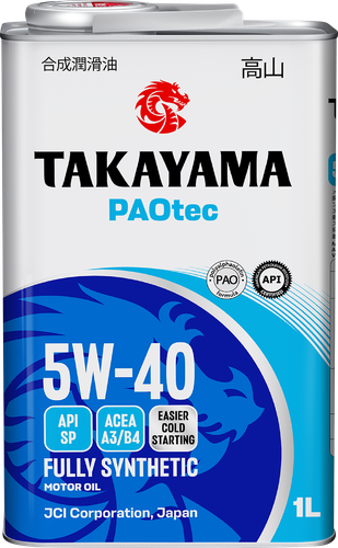 Масло моторное TAKAYAMA Paotec 5W-40 A3/B4 SP, Арт. 6056071, 1л, картинка