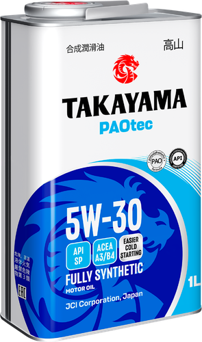 Масло моторное TAKAYAMA Paotec 5W-30 A3/B4 SP, Арт. 6056070, 1л, вид