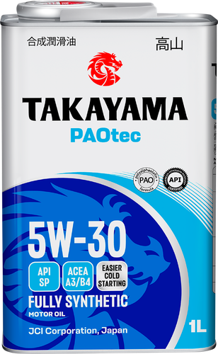 Масло моторное TAKAYAMA Paotec 5W-30 A3/B4 SP, Арт. 6056070, 1л, фотография