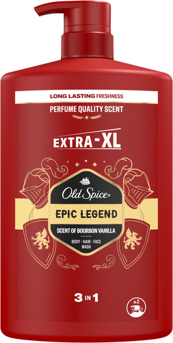 Гель для душа и шампунь мужскойOLD SPICE Epic legend 3в1, 1000мл, картинка