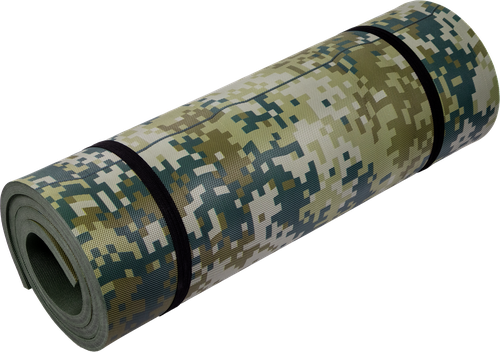 Коврик туристический ACTIWELL Камуфляж 180х60х1,2см, цвет хаки, фотография