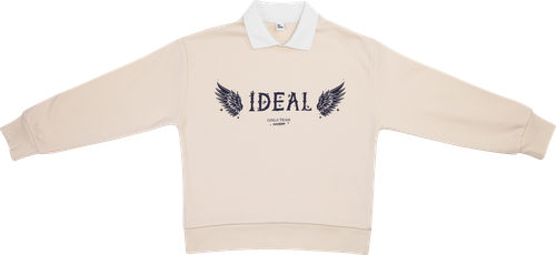 Джемпер для девочки INWIN Kids, бежевый, Арт. BTS26518-02, вид