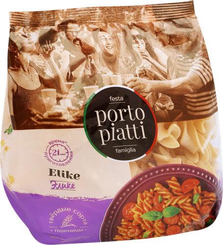 Макароны PORTO PIATTI Элике, 400г, вид