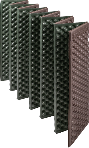 Коврик туристический складной ACTIWELL 179х59х1,5см, коричневый/хаки, фотография