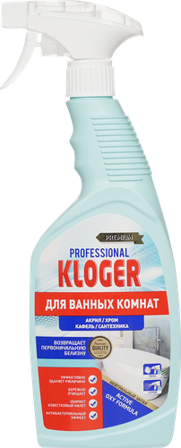 Средство чистящее для ванной KLOGER Professional, 600мл, фотография