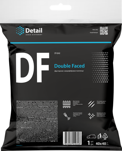 Полотенце DETAIL Double Faced 40х40см, микрофибра, Арт. DT-0242, картинка