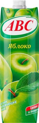 Нектар АВС Яблочный осветленный стерилизованный ABC, 1л, фото