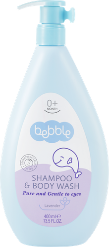 Шампунь детский BEBBLE для волос и тела 0+, 400мл, фотография