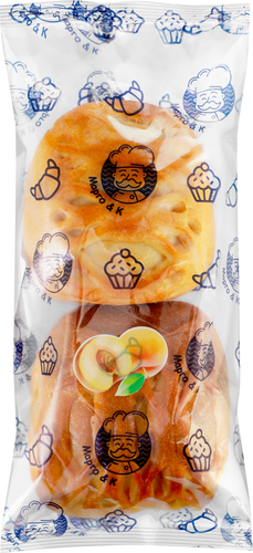 Сдоба Новая с персиковой начинкой, 100г, изображение