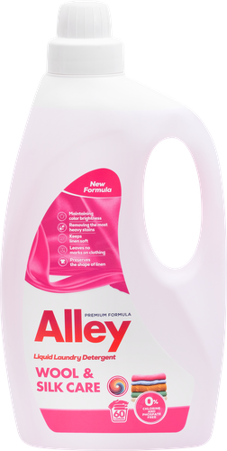 Средство для стирки ALLEY Шерсть и шелк, 3л, вид
