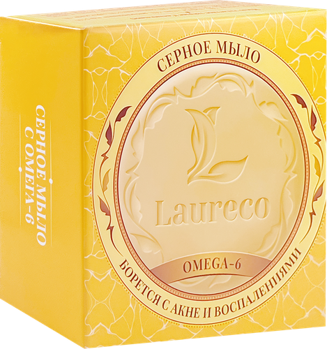 Туалетное мыло LAURECO Премиум с серой, 100г, изображение