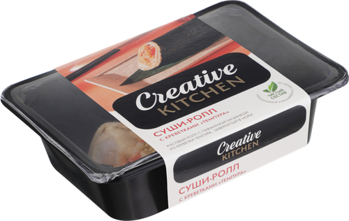 Суши-ролл CREATIVE KITCHEN с креветками Темпура, 110г, фото