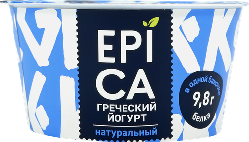 Йогурт EPICA Греческий 2,5%, без змж, 130г, крупный план