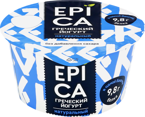 Йогурт EPICA Греческий 2,5%, без змж, 130г, изображение