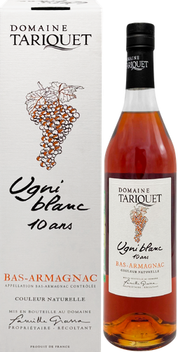 Бренди DOMAINE TARIQUET Баз-Арманьяк Уни Блан 10 лет 49,5%, п/у, 0.7л, картинка