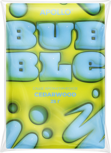 Саше ароматическое APOLLO Bubble Cedarwood, Арт. BBB-24, 25г, детальное фото