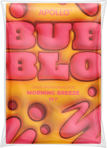 Саше ароматическое APOLLO Bubble Morning breeze, Арт. BBB-25, 25г, фото