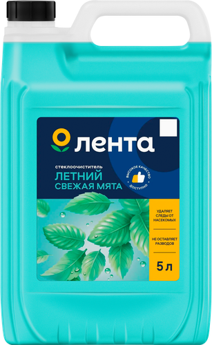 Стеклоочиститель летний ЛЕНТА Свежая мята, 5л, картинка
