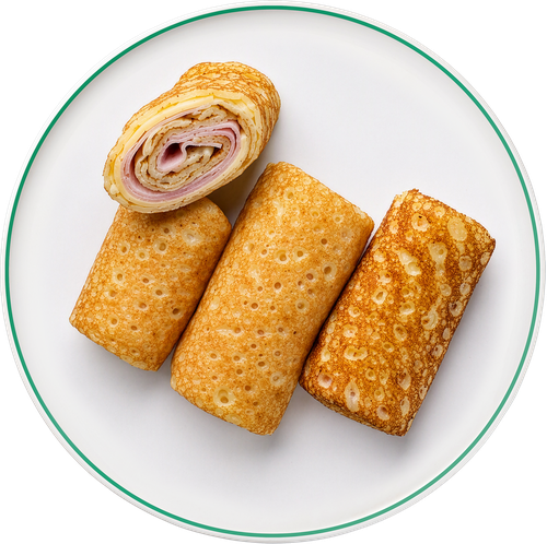 Блинчики с ветчиной и сыром ЛЕНТА FRESH, весовые, картинка