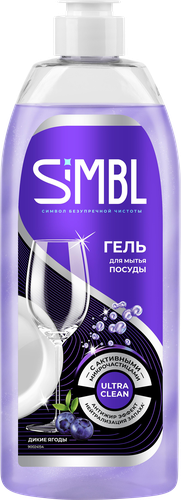 Гель для мытья посуды SIMBL с ароматом диких ягод, 450мл, детальное фото