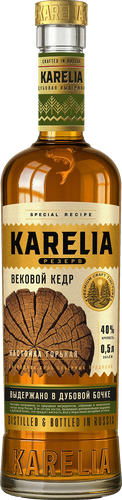 Настойка KARELIA Резерв Вековой кедр 40%, горькая, 0.5л, детальное фото