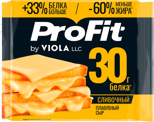 Сыр плавленый VIOLA ProFit Сливочный высокобелковый, без змж, 140г, картинка