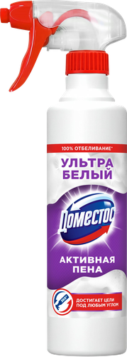 Средство моющее ДОМЕСТОС Ультра белый, пена 450мл, картинка