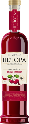 Настойка ПЕЧОРА Сочная черешня 22%, полусладкая, 0.5л, картинка
