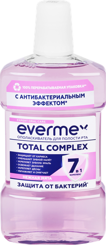 Ополаскиватель для полости рта EVERMEX Total Complex 7в1, 500мл, фотография