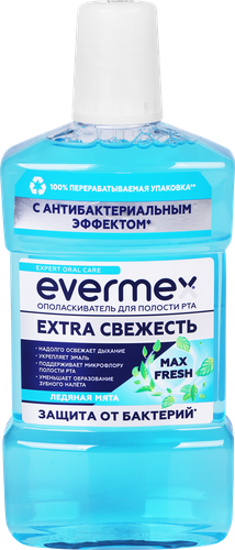 Ополаскиватель для полости рта EVERMEX Extra Свежесть, 500мл, фото