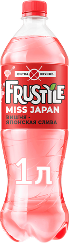 Напиток ФРУСТАЙЛ со вкусом Вишня и Японская слива сильногазированный, 1л, изображение