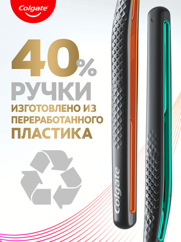 Зубная щетка COLGATE Total Whitening, мягкой жесткости, крупный план