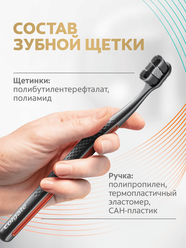 Зубная щетка COLGATE Total Whitening, мягкой жесткости, фото