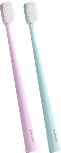Зубная щетка LACALUT Pure, мягкой жесткости, 1+1, 2шт, фотография