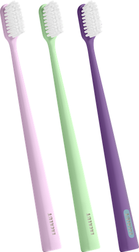 Зубная щетка LACALUT Pure, мягкой жесткости, 2+1, 3шт, фото