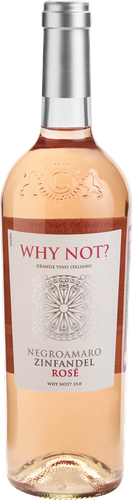 Вино WHY NOT Negroamaro zinfandel rose розовое полусухое, 0.75л, детальное фото