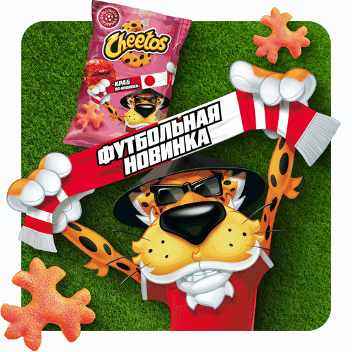 Снеки кукурузные CHEETOS со вкусом краб по-японски, 85г, фотография