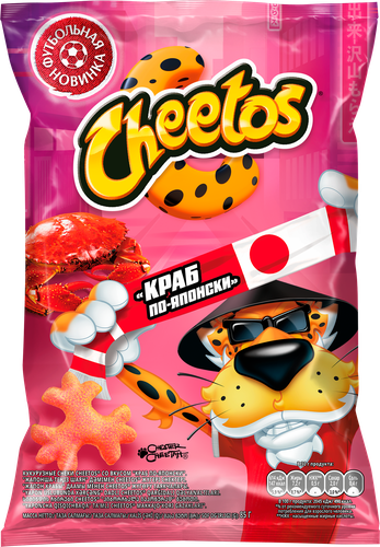 Снеки кукурузные CHEETOS со вкусом краб по-японски, 50г, крупный план