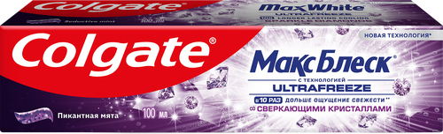 Зубная паста COLGATE Макс Блеск Пикантная мята, 100мл, фотография