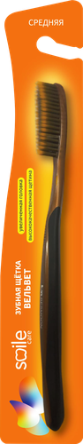 Зубная щетка SMILE CARE Вельвет, средней жесткости, вид