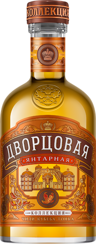 Настойка ДВОРЦОВАЯ КОЛЛЕКЦИЯ Янтарная 35%, горькая, 0.5л, вид