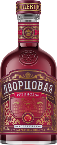 Настойка ДВОРЦОВАЯ КОЛЛЕКЦИЯ Рубиновая 20%, сладкая, 0.5л, детальное фото