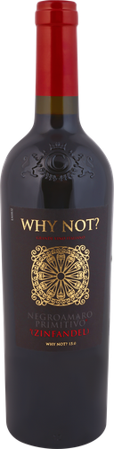 Вино WHY NOT Negroamaro Primitivo Zinfandel красное полусухое, 0.75л, изображение