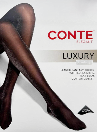 Колготки женские CONTE Fantasy Luxury 30 den р. 4 nero, Арт. 22С-138СП, картинка