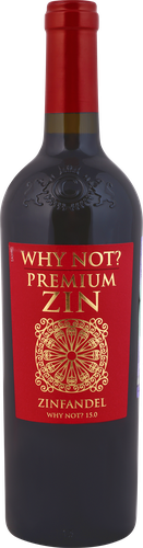 Вино WHY NOT Premium zin zinfandel сортовое красное полусухое, 0.75л, картинка