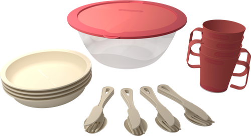 Набор для пикника FUNCOOK №7, на 4 персоны, Арт. FC4113, изображение