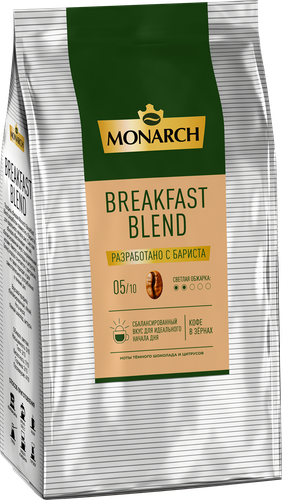 Кофе зерновой MONARCH Breakfast Бленд для завтрака, 1000г, фотография