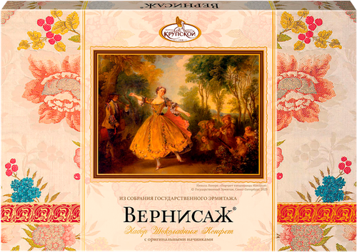 Набор конфет Ф.КРУПСКОЙ Вернисаж ассорти с оригинальными начинками, 183г, вид